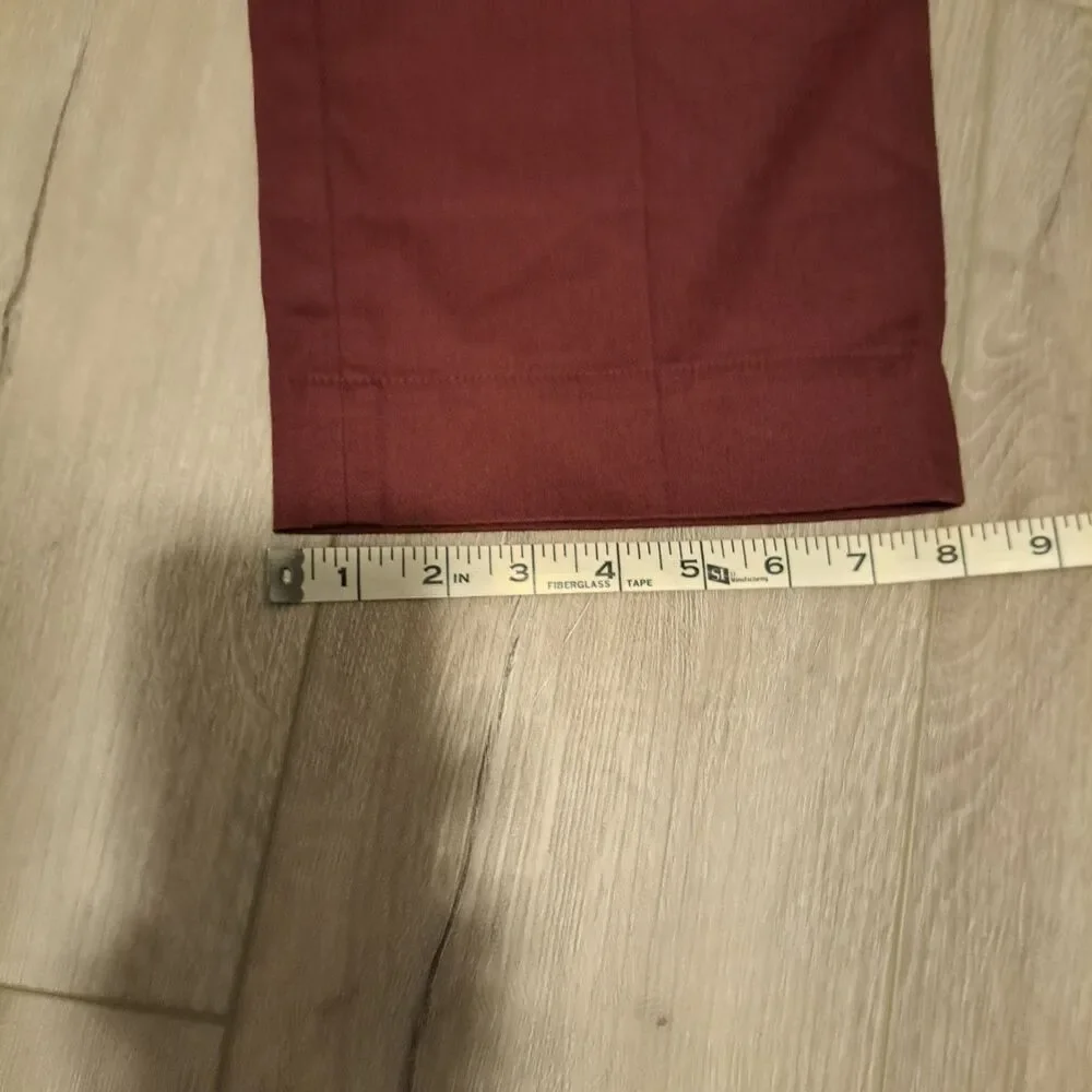 Brooks Brothers Men's Cotton‎ Clark Chino Pants Maroon 36x32 (Measures 35x32)
